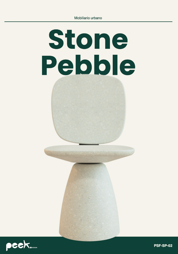 catalogo mobiliario urbano Colección Stone Pebble | peek.design