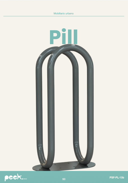 catalogo mobiliario urbano Colección Pill | peek.design