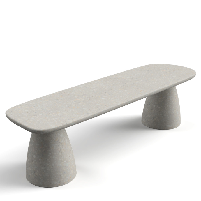 Banca de concreto polimérico