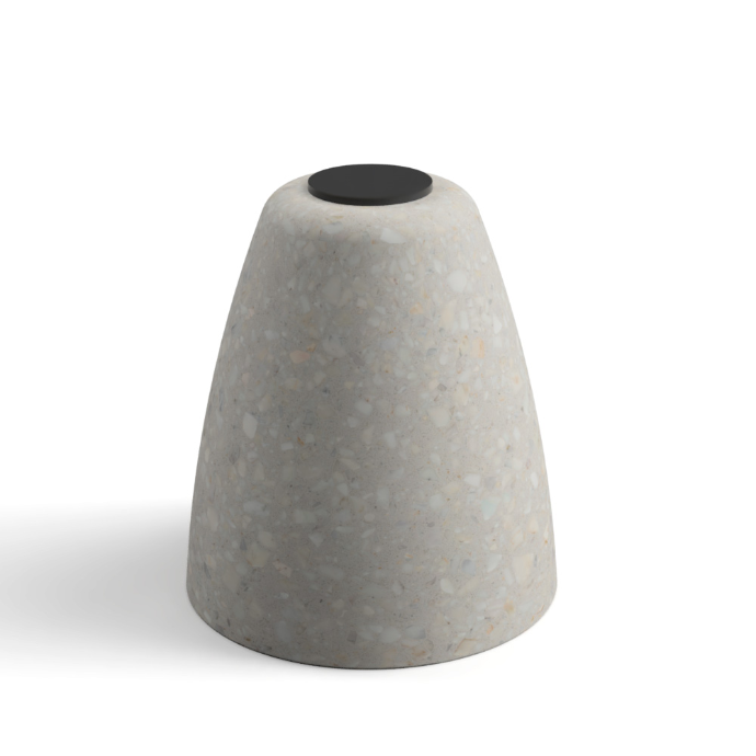 Bolardo bajo de concreto polimérico