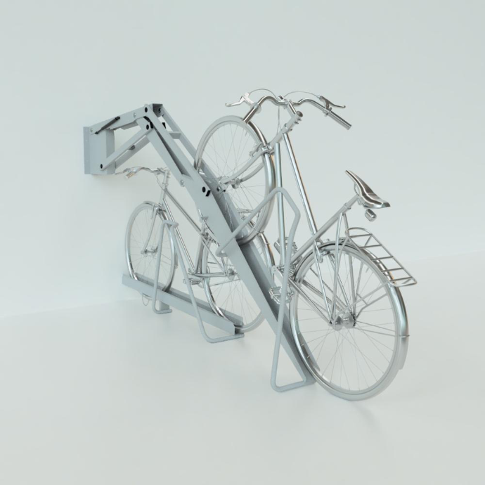 Aparcabicicletas de doble nivel