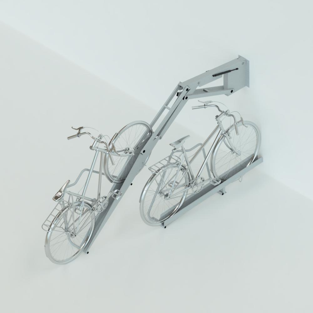 Aparcabicicletas para guardar 2 bicis