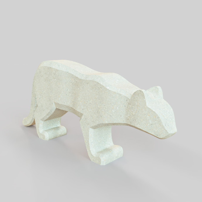 Juego infantil escultura lúdica montable jaguar