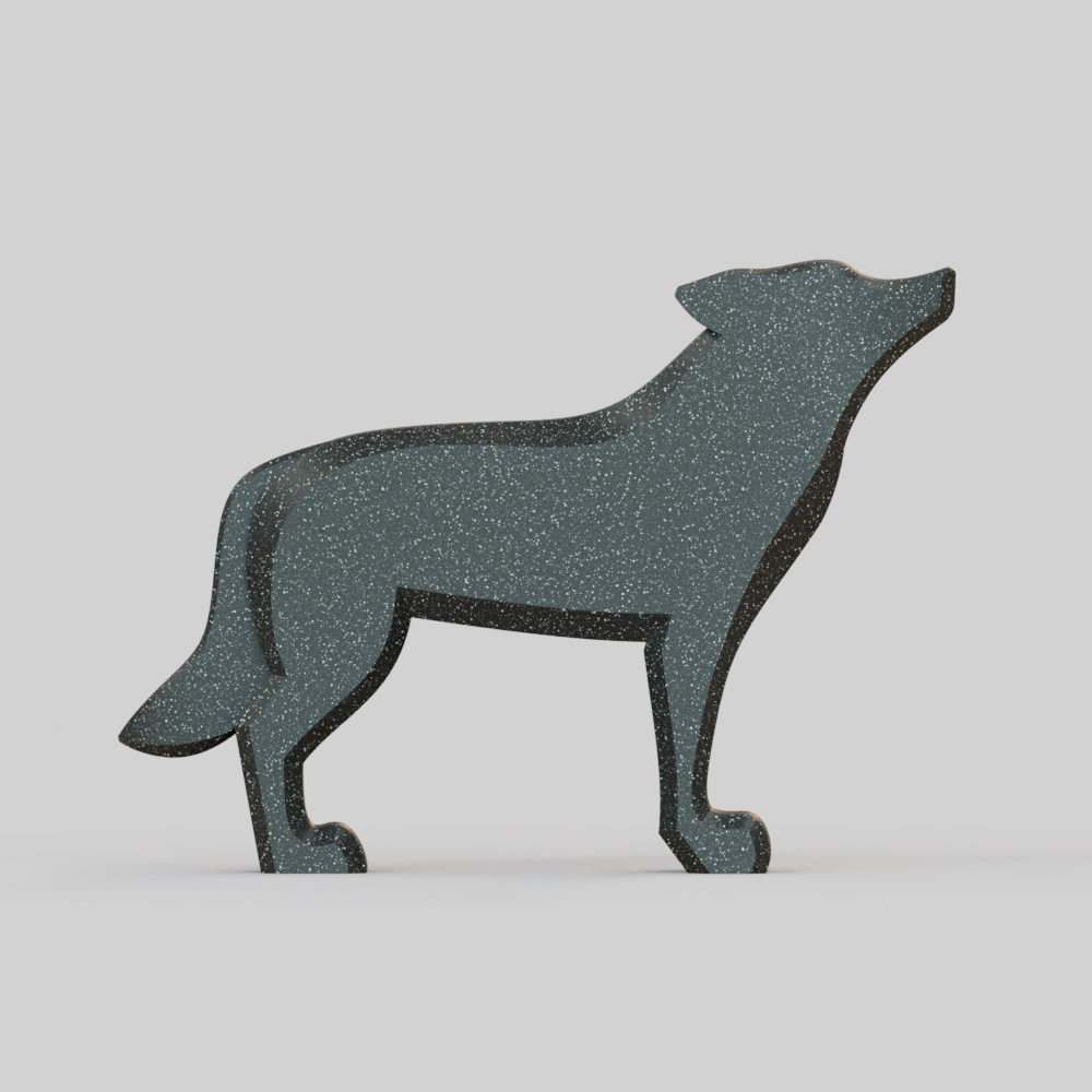 ESCULTURA LUDICA MONTABLE PSF-PA-01d LOBO MEXICANO NEGRO VOLCANICO 13.webp