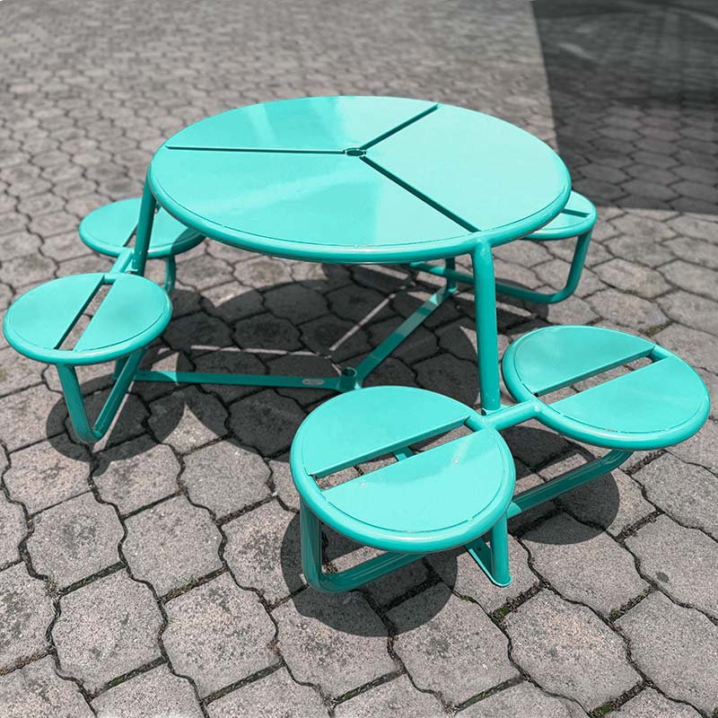 PSF-PL-16 Mesa de picnic Pill | peek-street, instalada en colegio en CDMX]