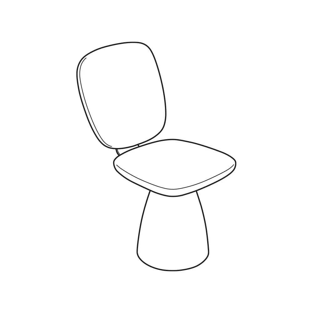 PSF-SP-02 Silla Urbana Stone Pebble (Gris obscuro)