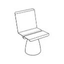 PSF-LP-02 Silla Urbana Steel Pebble