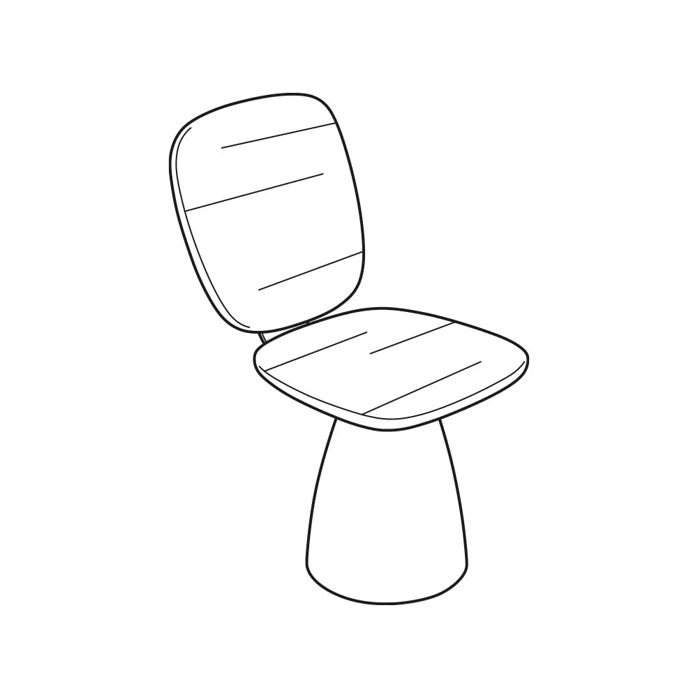 PSF-WP-02 Silla Urbana Wood Pebble (Gris obscuro)