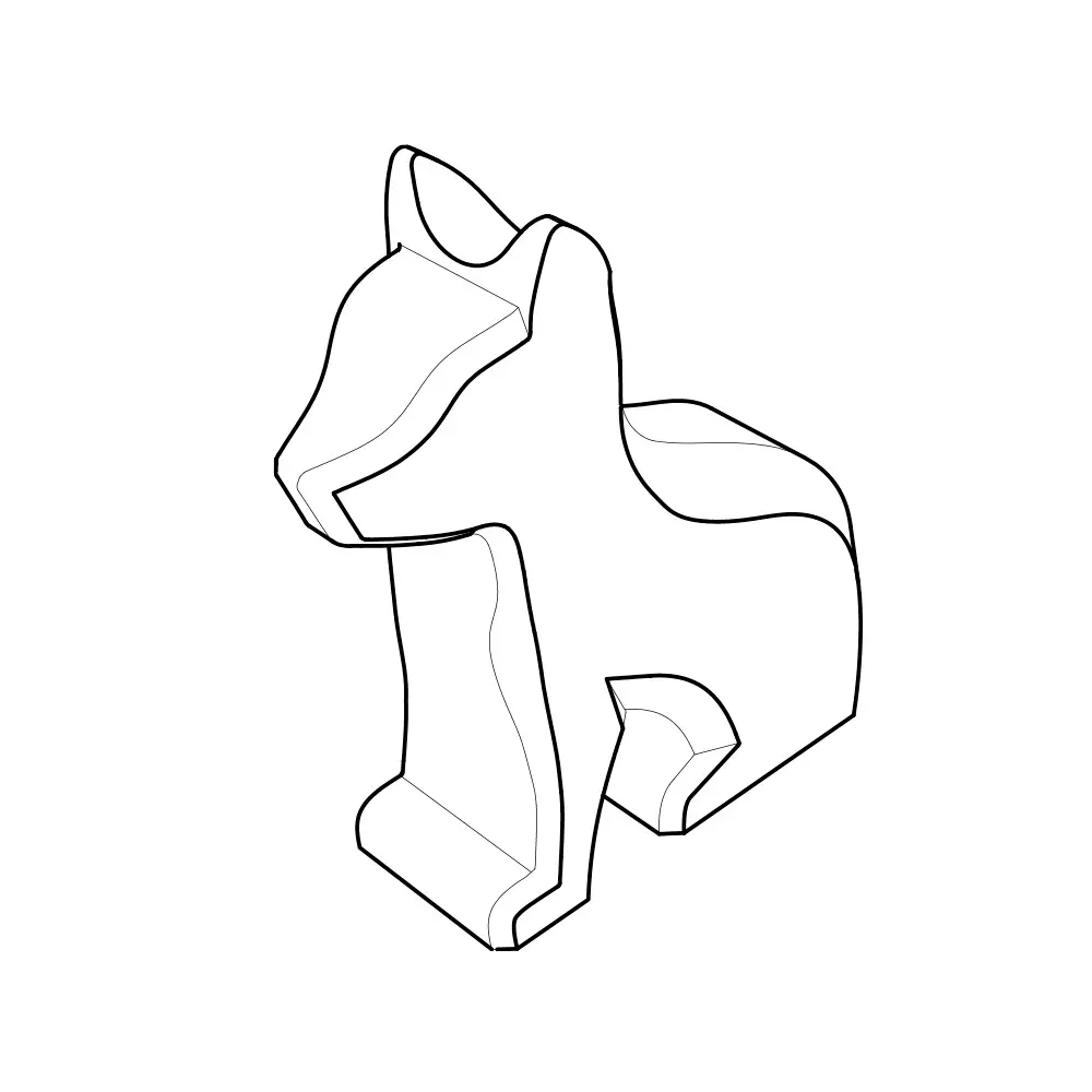 [Animal Collection] PSF-PA-01c Lobezno de Lobo Gris Mexicano